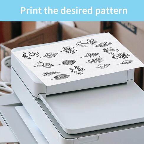 بيركور 5 ورقات مثبت قابل للذوبان في الماء وقابل للتمزيق، مثبتات التطريز الآلي، مثبت خياطة يدوي فارغ قابل للطباعة لعشاق التطريز اليدوي in Kuwait