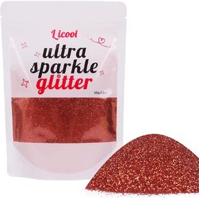 Holographic Extra Fine Glitter Powder, 100g Craft Glitter for Epoxy Resin, Iridescent Sequins, Loose Glitter for Face Body Hair Eye, Cosmetic Glitter for Festival Decoration (Laser Gold) in Kuwait