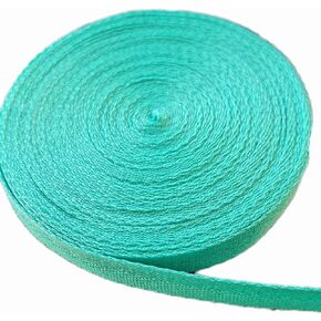 3/8 Inch X 10 Yards Cotton Twill Tape Herringbone Pattern Soft Fabric Webbing Strap Ribbon Bias Tape for Sewing Binding Valentines Gift Wrapping DIY Cloth Collar Edge Pants Drawstring Cord (White)