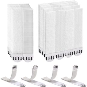 Large Picture Hanging Strips Heavy Duty,20-Pairs(40 Strips) Sticky Picture Hangers for Walls,Hanging Pictures Without Nail,Damage Free No Nails Refill Adhesive Poster Strips for Frame Mounting Strips