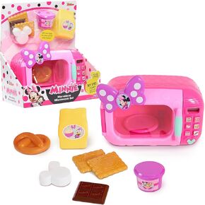 Disney Junior Minnie Mouse Marvelous Microwave Set and Accessories, 8-pieces, Pretend Play, Kids Toys for Ages 3 Up by Just Play in Saudi Arabia