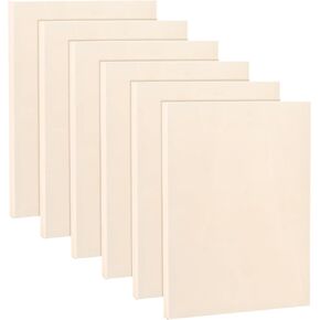 Frcctre 6 حزمه 9 × 12 بوصه لوحات قماش خشبيه ، لوحات قماش خشبيه غير مكتمله لوحات لوحه اللوحة الخشبية للصب والفن والحرف اليدوية والحرق in Saudi Arabia