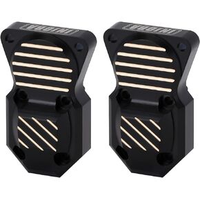 INJORA Brass Diff Cover for Front and Rear Axles Black Coating Finish Upgrades Parts for 1/24 RC Crawler Car Axial SCX24 90081 AXI00001