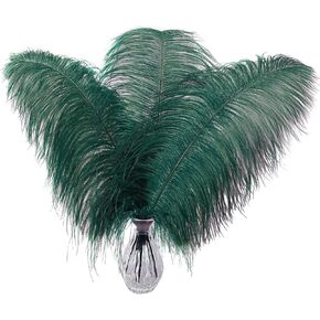 Larryhot Large Black Ostrich Feathers Bulk for Centerpieces,16-18Inch,10Pcs in Kuwait