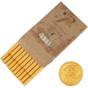 20PCS Standard Glue Gun Sealing Wax, Sealing Wax Sticks - Ideal for Wedding Invitations, Letters, Envelopes, Cards and Crafts, Work with Standard Glue Guns(Antique Bronze) in Kuwait