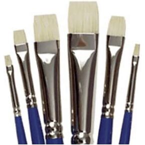 Creative Mark 6 Piece Filbert Short Handle Paintbrush Set, Perfect for Oil and Alkyd Painting, Traveling & Workshops in Saudi Arabia