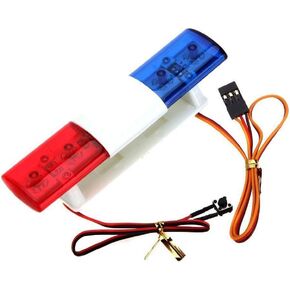 Multi-Function LED Police Flash Light Bar Lamp for 1/10 1/8 1/12 RC Model Car WPL D12 HSP Traxxas TRX4 Tamiya CC01 D90 Axial SCX10 in Kuwait
