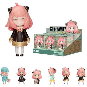 POP MART Spy × Family Anya's Daily Life Series Figures, Spy Blind Box Figures, Random Design Action Figures Collectible Toys Home Decorations, Holiday Birthday Gifts for Boys and Girls, Single Box