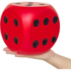 Giant 5.9 Inches Kawaii Foam Dice: A Fun-Filled, Educational Toy for Game Nights and Learning Sessions (Lucky Yellow) in Saudi Arabia