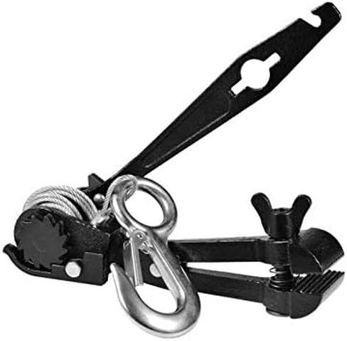 سي تي اس سي مجموعة شد زيبلاين - مجموعات تركيب زيبلاين للفناء الخلفي مع سقاطة صغيرة مع رافعة، مقبض كيبل للخطوط 3/16 انش الى 1/2 انش وحمالة شجرة واقية - معدات شد خطوط بسحاب فائقة in Kuwait