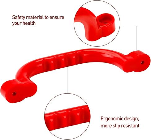 مقابض أمان لملعب Reddgoose للأطفال، مقابض بلاستيكية غير قابلة للانزلاق لملعب الأطفال، زوج واحد لمجموعة اللعب وإطار التسلق وبيت الشجرة والفناء الخلفي (أزرق) in Kuwait
