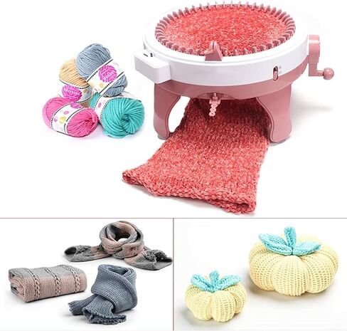 Knitting Machines Children's Knitting Machine, 40 Needles Loom with Row Counter, Smart Weaving Round, Board Rotating Double Knit Kit for Adults and Kids 40 Needle Knitting Machine(Without Counter) in Saudi Arabia