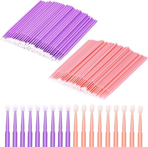 200 PCS Sewing Machine Cleaning Brushes Disposable Bendable Pointed Tips Clean Sticks Multi-purpose Long-Handled Cleaning Swabs Tool Kit for Makeup Cleaning Charging Port Sewing Machine Accessories in Kuwait