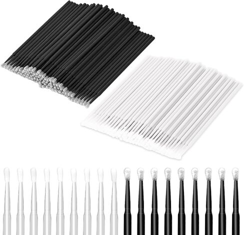 200 PCS Sewing Machine Cleaning Brushes Disposable Bendable Pointed Tips Clean Sticks Multi-purpose Long-Handled Cleaning Swabs Tool Kit for Makeup Cleaning Charging Port Sewing Machine Accessories in Kuwait