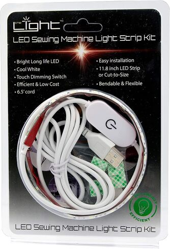شرائط إضاءة LED متعددة الأغراض للخياطة وخياطة اللحف والحرف اليدوية والمزيد. يشتمل على: شريط إضاءة LED مقاس 12 بوصة، وسلك طاقة مقاس 67 بوصة، وشريط VHB لاصق 3M ومشابك تثبيت in Saudi Arabia