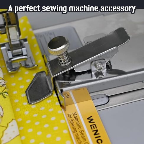 GISMTR قطعتان من دليل التماس المغناطيسي لخياطة الصديق، دليل التماس المغناطيسي لآلة الخياطة، مسطرة خياطة ذات خط مستقيم متعدد الوظائف، ملحقات ماكينة الخياطة العالمية in Kuwait