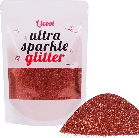 Holographic Extra Fine Glitter Powder, 100g Craft Glitter for Epoxy Resin, Iridescent Sequins, Loose Glitter for Face Body Hair Eye, Cosmetic Glitter for Festival Decoration (Laser Gold) in Kuwait
