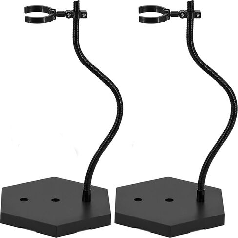 يوكوولفن قطعتان من حوامل مجسمات الشخصيات بمقياس 1/6 1/9 1/12، حوامل عرض الدمى متوافقة مع 12 و8 و6 انش HG/RG/SD جاندام، حامل دعم نموذج ستوب موشن اسود مع مفك براغي in Kuwait