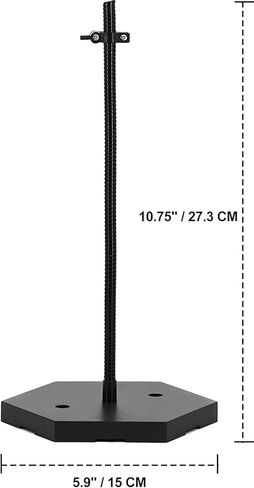 يوكوولفن قطعتان من حوامل مجسمات الشخصيات بمقياس 1/6 1/9 1/12، حوامل عرض الدمى متوافقة مع 12 و8 و6 انش HG/RG/SD جاندام، حامل دعم نموذج ستوب موشن اسود مع مفك براغي in Kuwait