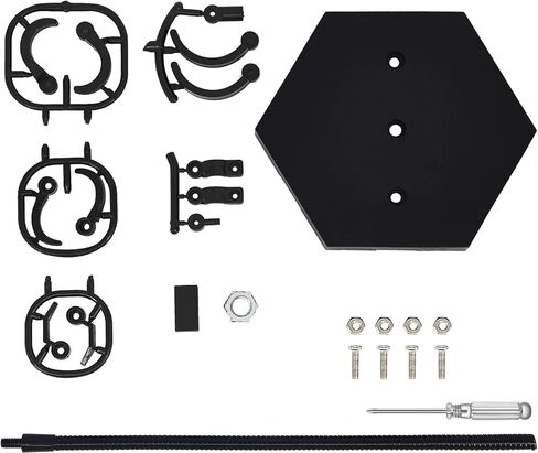 يوكوولفن قطعتان من حوامل مجسمات الشخصيات بمقياس 1/6 1/9 1/12، حوامل عرض الدمى متوافقة مع 12 و8 و6 انش HG/RG/SD جاندام، حامل دعم نموذج ستوب موشن اسود مع مفك براغي in Kuwait