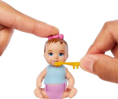 Barbie Skipper Babysitters Inc Small Doll & Accessories Playset with Brunette Doll, Swimming Pool & Water-Themed Pieces in Kuwait