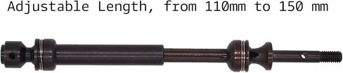 TRA6852 Replacement for Traxxas 6852A, 6852X, Steel Rear Driveshaft Extreme Heavy Duty (2) Suitable for Traxxas Slash 4X4/2WD,Rustler VXL, Slash Platinym/Ulitmate/VXL, Stampede 4X4 (Black) in Kuwait