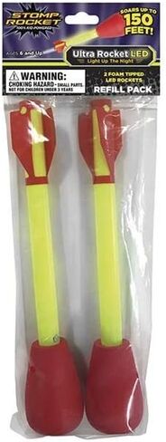 قاذفة الصواريخ الأصلية فائقة الجودة من Stomp Rocket للأطفال - ترتفع 200 قدم - 4 صواريخ عالية الطيران وقاذفة قابلة للتعديل - لعبة ممتعة في الهواء الطلق وهدية للأولاد والبنات بعمر 5 سنوات فما فوق in Kuwait