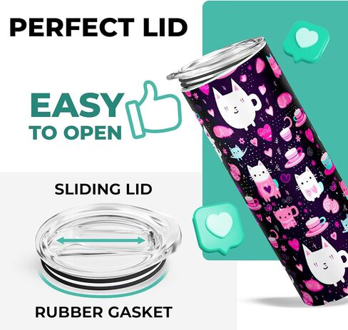 Rumbl Tumblz Pack of 6 White 20 Oz. Sublimation Tumblers | Blank Tumblers with Lid & Straws | Stainless Steel Insulated Double-Wall Straight Sublimation Cups Bulk | Individually-Boxed Skinny Tumblers in Kuwait