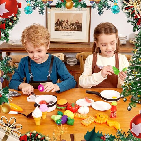 STEAM Life Play ملحقات المطبخ لعبة لعب الطعام هدايا للفتيات من عمر 3 4 سنوات - مجموعة مطبخ للأطفال الصغار للأواني والمقالي للأطفال، مجموعة لعب المطبخ للأطفال، ألعاب مطبخ لعب وهمية للأطفال الصغار، هدايا للبنات والأولاد in Kuwait