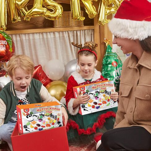 STEAM Life Play ملحقات المطبخ لعبة لعب الطعام هدايا للفتيات من عمر 3 4 سنوات - مجموعة مطبخ للأطفال الصغار للأواني والمقالي للأطفال، مجموعة لعب المطبخ للأطفال، ألعاب مطبخ لعب وهمية للأطفال الصغار، هدايا للبنات والأولاد in Kuwait