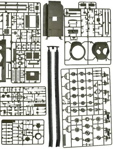 مجموعة دبابة من البلاستيك M4A3 (76) W Sherman Medium Tank 1:35 طراز 210V in Kuwait