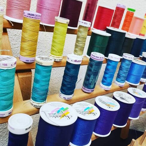 SAND MINE Wooden Thread Rack Sewing and Embroidery Thread Holder, 60 Spools in Kuwait