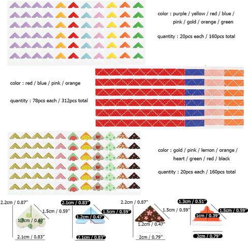 فينارديل ملصقات زوايا الصور، ورق لاصق ذاتي اللصق لتثبيت الصور in Kuwait