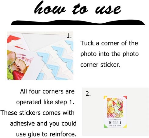 فينارديل ملصقات زوايا الصور، ورق لاصق ذاتي اللصق لتثبيت الصور in Kuwait