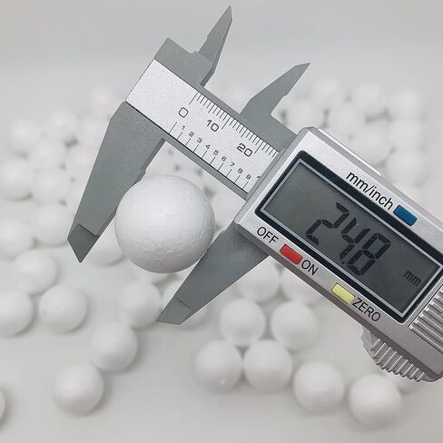 كرات إسفنجية من Crafjie Craft مقاس 80 قطعة بقطر 2.54 سم، بوليسترين للفنون والحرف اليدوية، الحلي، رغوة بوليسترين ناعمة، كرات لتزيين المشروعات المدرسية المنزلية، أبيض in Kuwait