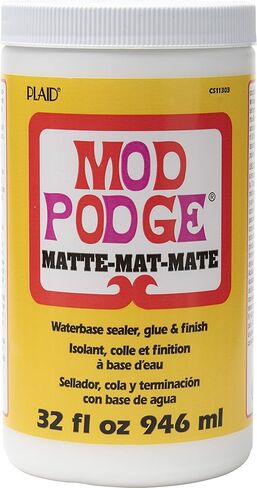 Mod Podge CS11303 Waterbase Sealer, Glue and Finish, 32 oz, Matte (Pack of 6) in Saudi Arabia