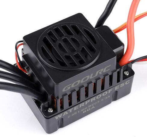 GoolRC Brushless Motor Upgrade Waterproof 3660 3300KV Brushless Motor with 60A ESC Combo Set for 1/10 RC Car Truck in Saudi Arabia