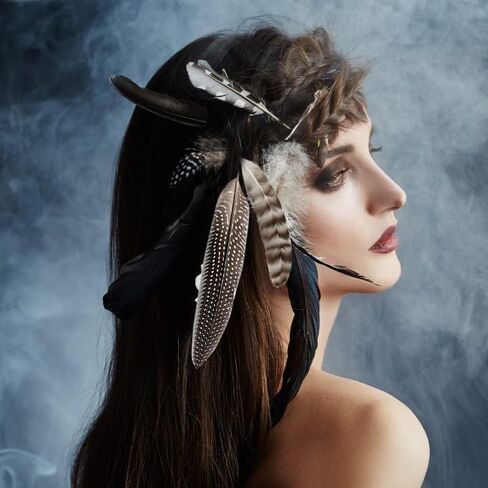 ريش تركي طبيعي منقط، 30 قطعة من ريش الدراج للحرف اليدوية، قبعة يدوية، ترتيبات الزهور، ريشة الجناح، ديكورات حفلات الزفاف والمنزل، 6-8 بوصة (3 أنماط) in Kuwait