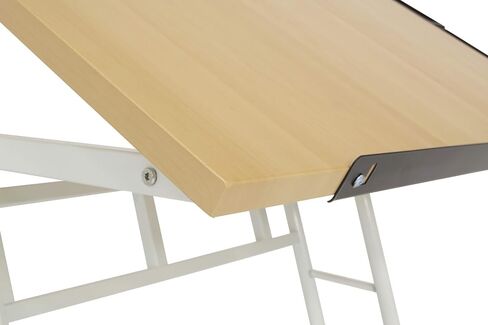 Studio Designs Deluxe Craft Station, Top Adjustable Drafting Table Craft Table Drawing Desk Hobby Table Writing Desk Studio Desk with Drawers, 36''W x 24''D, Black/White in Kuwait