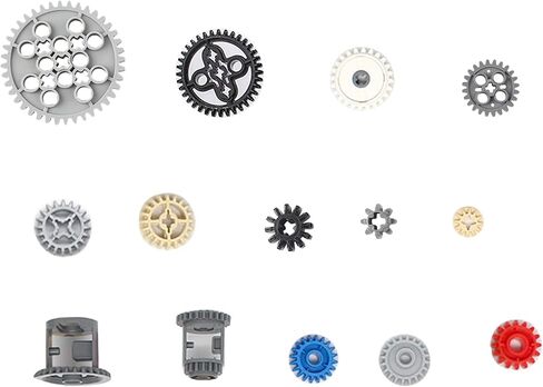 مجموعة تروس KonHaovF مكونة من 198 قطعة للأجزاء التقنية المتوافقة مع أجزاء Lego Technic، ومجموعة متنوعة من التروس DIY، ورف تروس تكنيك ودودة لمجموعة مكعبات البناء التقنية in Kuwait