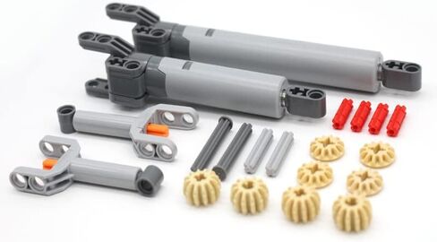 مجموعة تروس KonHaovF مكونة من 198 قطعة للأجزاء التقنية المتوافقة مع أجزاء Lego Technic، ومجموعة متنوعة من التروس DIY، ورف تروس تكنيك ودودة لمجموعة مكعبات البناء التقنية in Kuwait
