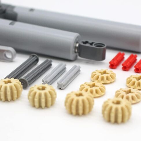 مجموعة تروس KonHaovF مكونة من 198 قطعة للأجزاء التقنية المتوافقة مع أجزاء Lego Technic، ومجموعة متنوعة من التروس DIY، ورف تروس تكنيك ودودة لمجموعة مكعبات البناء التقنية in Kuwait