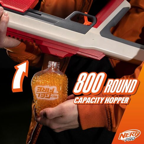 مسدس NERF Pro Gelfire Raid، أطلق 5 جولات في وقت واحد، 10,000 جولة هلامية، 800 قادوس دائري، نظارات، ألعاب للمراهقين من سن 14 عامًا فما فوق in Saudi Arabia