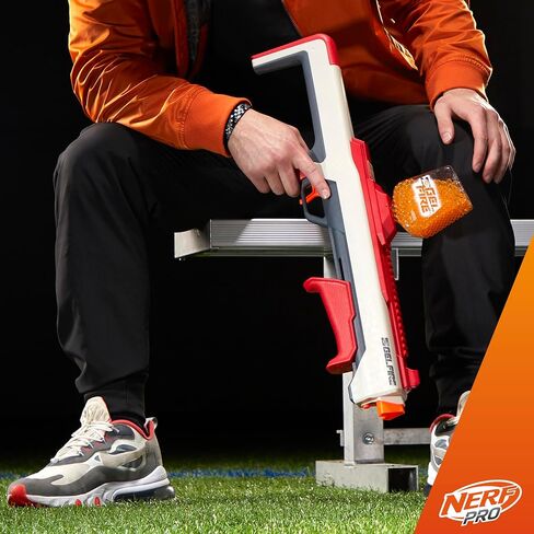 مسدس NERF Pro Gelfire Raid، أطلق 5 جولات في وقت واحد، 10,000 جولة هلامية، 800 قادوس دائري، نظارات، ألعاب للمراهقين من سن 14 عامًا فما فوق in Saudi Arabia