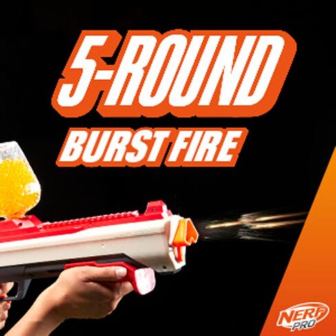 مسدس NERF Pro Gelfire Raid، أطلق 5 جولات في وقت واحد، 10,000 جولة هلامية، 800 قادوس دائري، نظارات، ألعاب للمراهقين من سن 14 عامًا فما فوق in Saudi Arabia