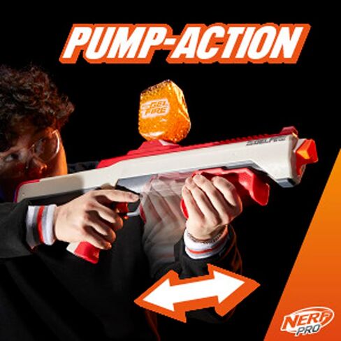 مسدس NERF Pro Gelfire Raid، أطلق 5 جولات في وقت واحد، 10,000 جولة هلامية، 800 قادوس دائري، نظارات، ألعاب للمراهقين من سن 14 عامًا فما فوق in Saudi Arabia