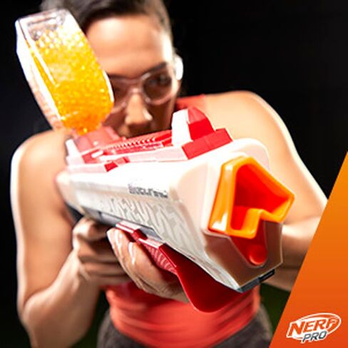 مسدس NERF Pro Gelfire Raid، أطلق 5 جولات في وقت واحد، 10,000 جولة هلامية، 800 قادوس دائري، نظارات، ألعاب للمراهقين من سن 14 عامًا فما فوق in Saudi Arabia