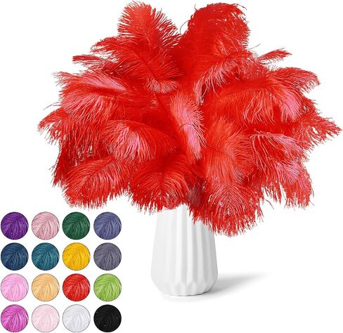 30pcs Black Ostrich Feathers Natural Bulk 8-10inch(20-25cm) Vase Craft Wedding Home Party Centerpieces Christmas Day Decoration in Saudi Arabia