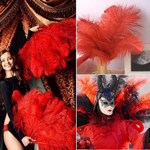30pcs Black Ostrich Feathers Natural Bulk 8-10inch(20-25cm) Vase Craft Wedding Home Party Centerpieces Christmas Day Decoration in Saudi Arabia