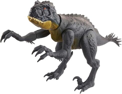Mattel Jurassic World Toys Slash ‘N Battle Scorpios Rex Action & Sound Dinosaur Figure Camp Cretaceous with Movable Joints, Slashing & Tail Whip Motions & Roar Sound, Kids Gift Ages 4 Years & Up in Kuwait